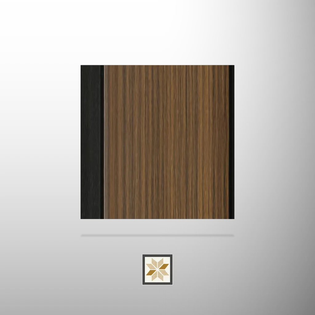 8x0.41 feet | 12 mm Brown Wood louvers (suitable for Bedroom, Feature Wall, Kitchen, Living Room, Office) | LV-24107