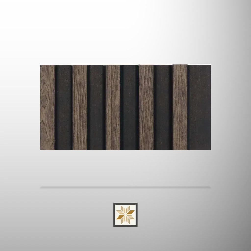 9.5x0.4 feet | 12 mm Wenge Wood louvers (suitable for Bedroom, Living Room, Office) | LV-24124