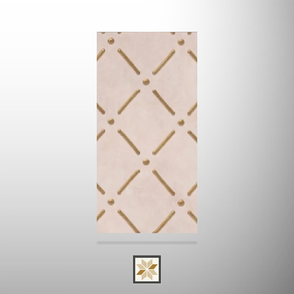 8x2 feet | 2 mm Beige Patterned louvers (suitable for Bedroom, Hotel, Kitchen, Living Room, Office, Restaurant, TV Cabinet, Wardrobe) | LV-24126