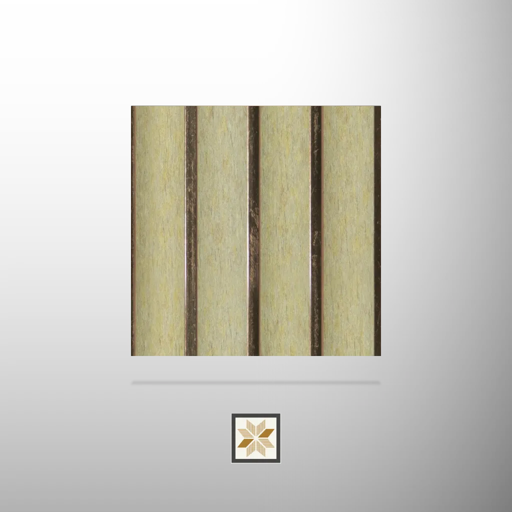 8x0.41 feet | 12 mm Silver Stone louvers (suitable for Bedroom, Feature Wall, Kitchen, Living Room, Office) | LV-24131