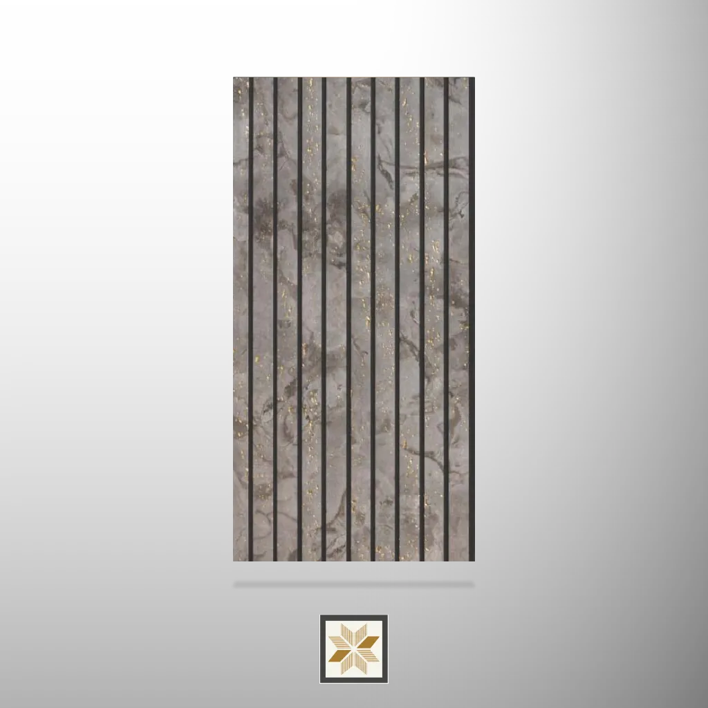 9.5x1 feet | Brown Wood louvers (suitable for Kitchen, Living Room, Office) | LV-24138