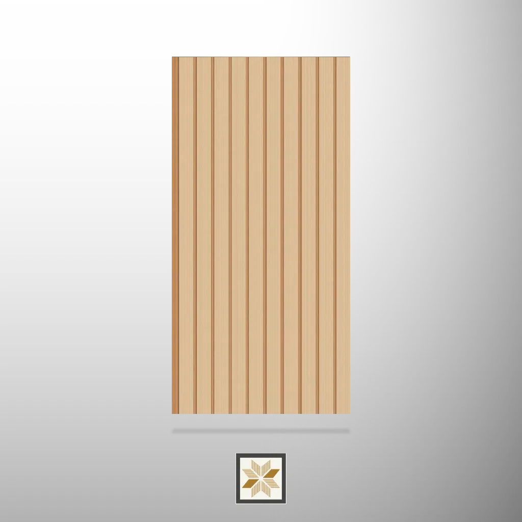 9.5x1 feet | Beige Wood louvers (suitable for Kitchen, Living Room, Office) | LV-24145