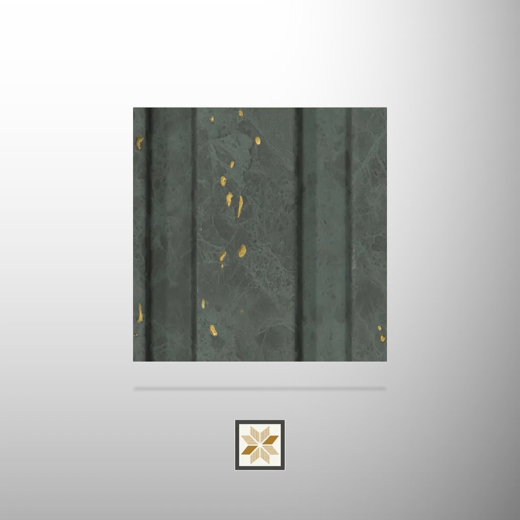 8x0.41 feet | 12 mm Grey Marble louvers (suitable for Bedroom, Feature Wall, Kitchen, Living Room, Office) | LV-24152