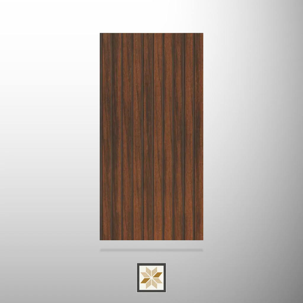 9.5x1 feet | Brown Wood louvers (suitable for Kitchen, Living Room, Office) | LV-24157