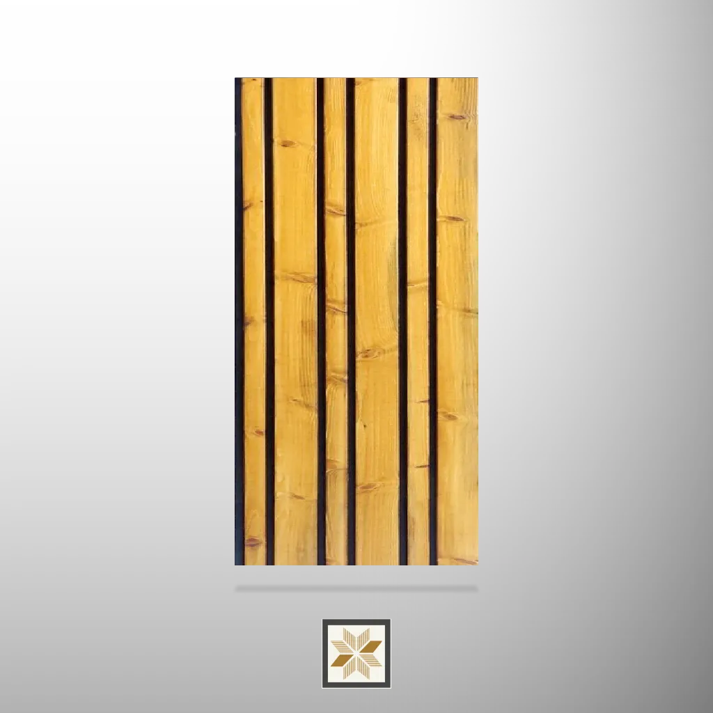 9x0.93 feet | 12 mm Brown Wood louvers (suitable for Bedroom, Living Room, Office, TV Cabinet) | LV-24174