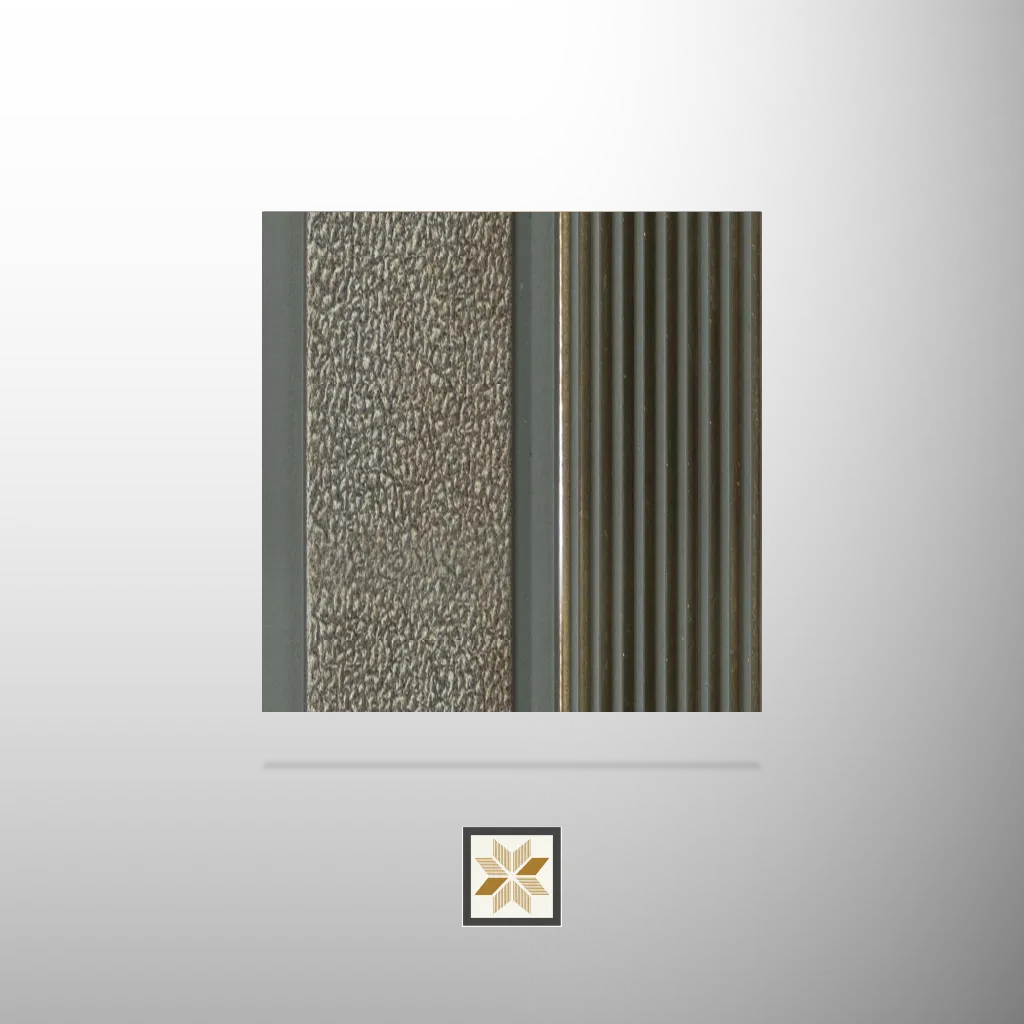 8x0.41 feet | 12 mm Brown Patterned louvers (suitable for Bedroom, Feature Wall, Kitchen, Living Room, Office) | LV-24180