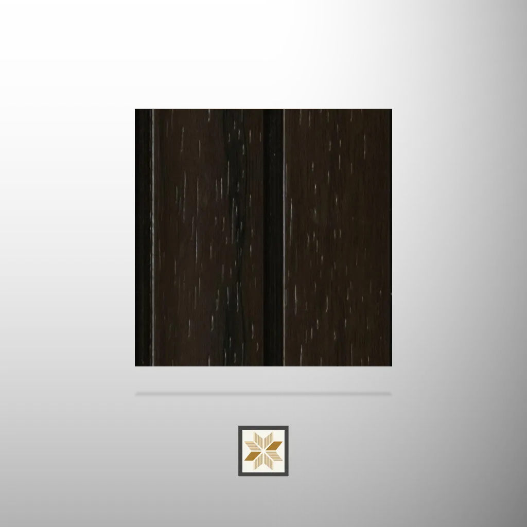 8x0.41 feet | 12 mm Brown Wood louvers (suitable for Bedroom, Feature Wall, Kitchen, Living Room, Office) | LV-24200