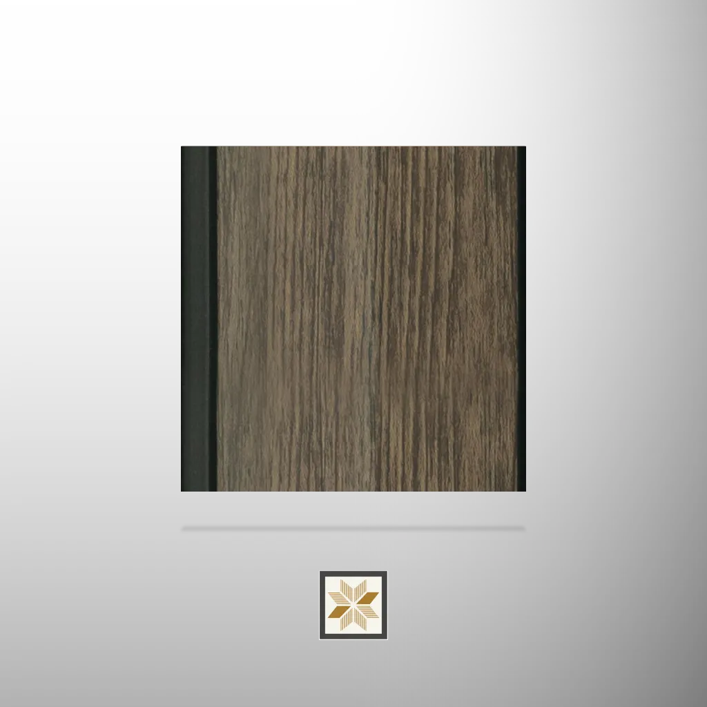 8x0.41 feet | 12 mm Brown Wood louvers (suitable for Bedroom, Feature Wall, Kitchen, Living Room, Office) | LV-24206
