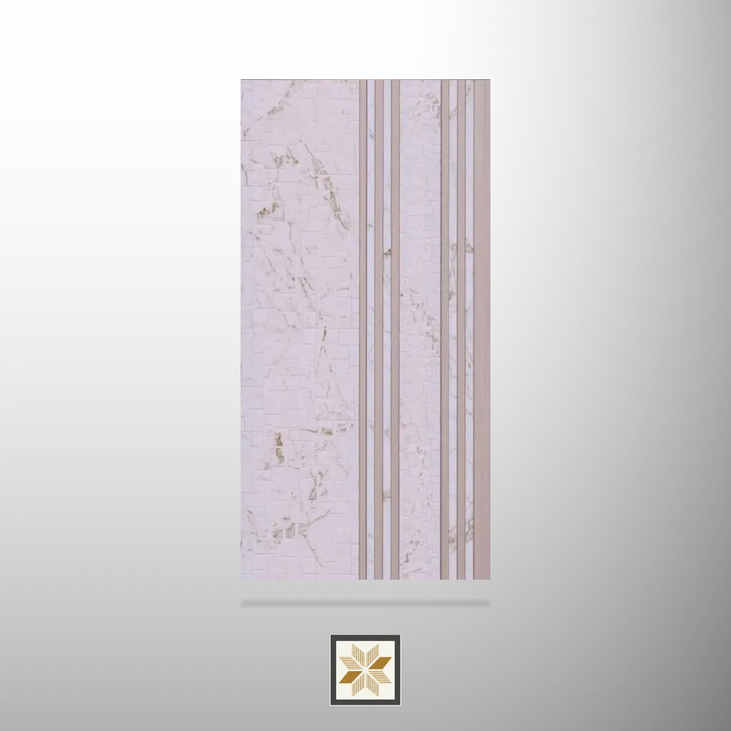 8x1 feet | 8 mm White Stone louvers (suitable for Bedroom, Living Room, Office, TV Cabinet) | LV-24229