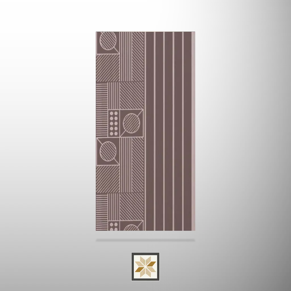 8x1 feet | 8 mm Brown Stone louvers (suitable for Bedroom, Living Room, Office, TV Cabinet) | LV-24250