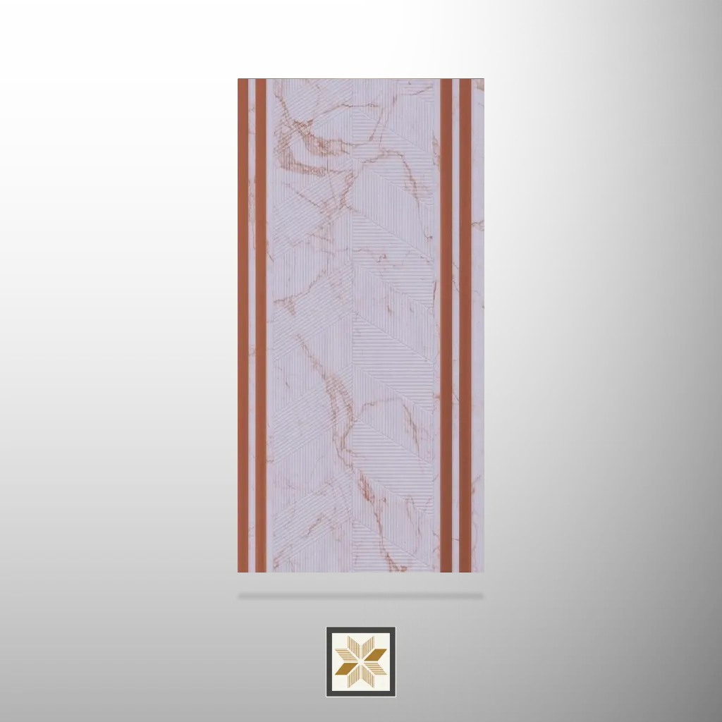 8x1 feet | 8 mm White Marble louvers (suitable for Bedroom, Living Room, Office, TV Cabinet) | LV-24265