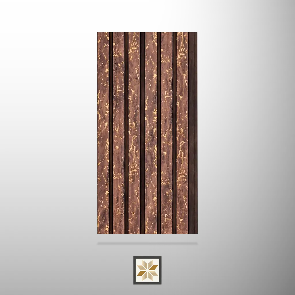 8x0.5 feet | Wenge Patterned louvers (suitable for Bedroom, Hotel, Living Room, Office, Restaurant) | LV-24324