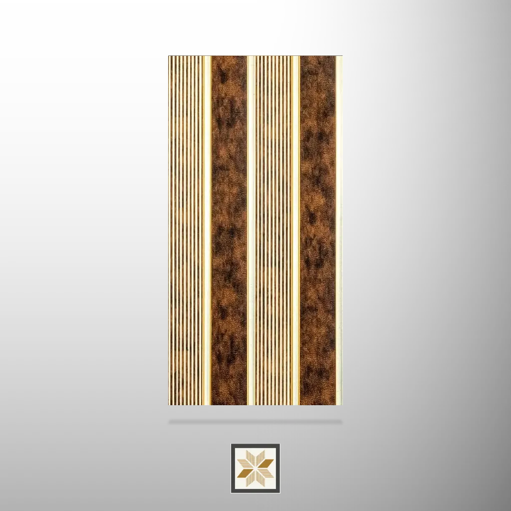 8x0.5 feet | Brown Patterned louvers (suitable for Bedroom, Hotel, Living Room, Office, Restaurant) | LV-24340
