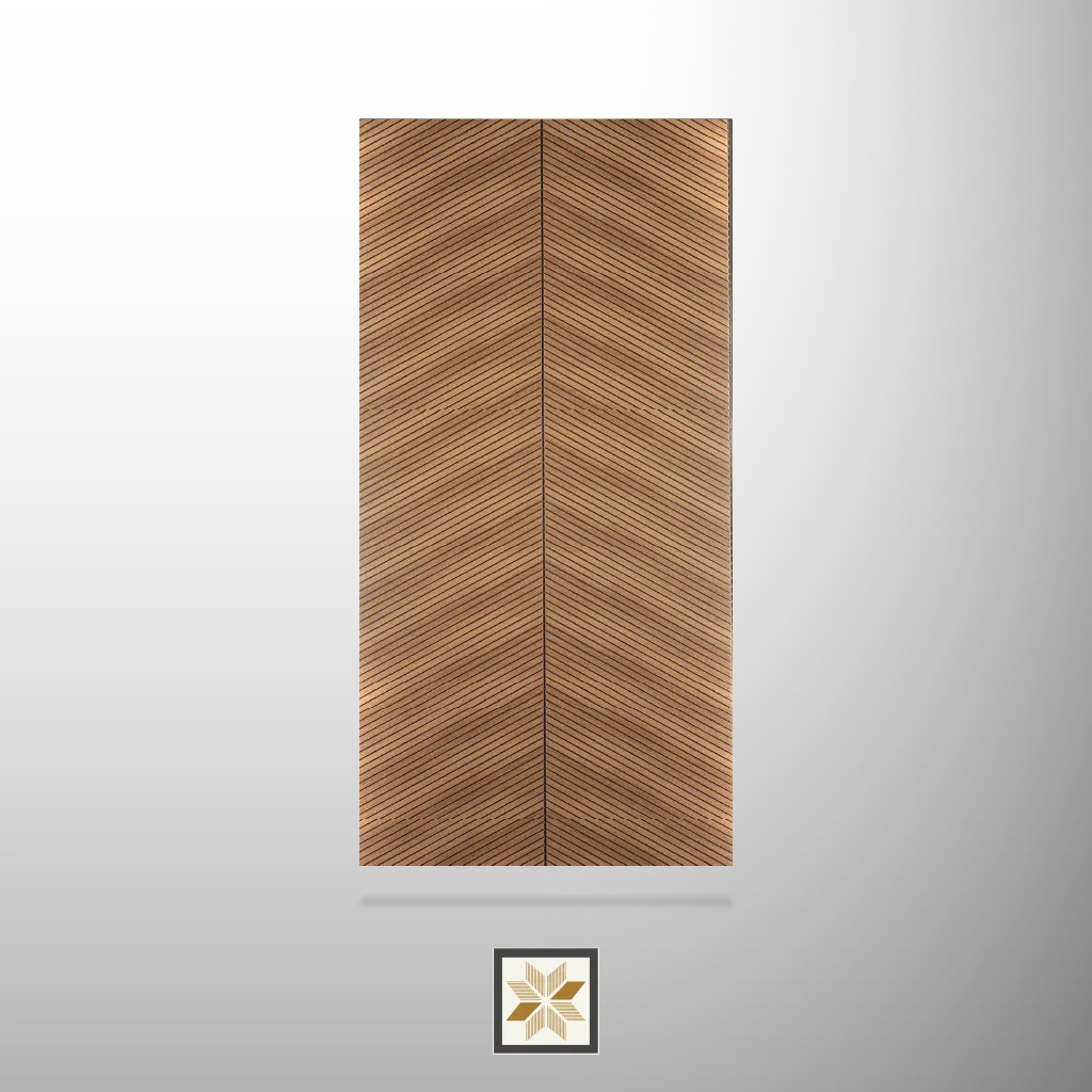 8x1 feet | Brown Wood louvers (suitable for Bedroom, Hotel, Living Room, Office, Restaurant) | LV-24354