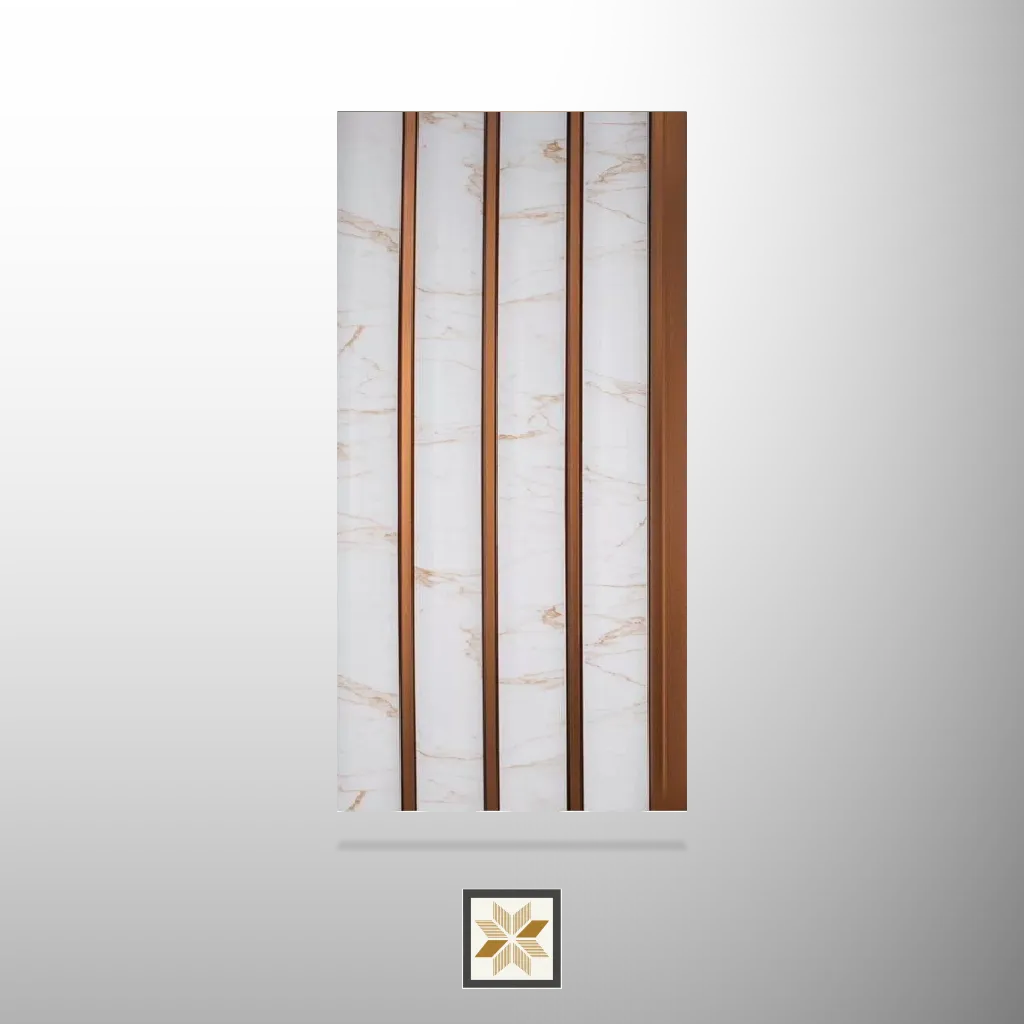 8x0.41 feet | White Marble louvers (suitable for Bedroom, Hotel, Living Room, Office, Restaurant) | LV-24358