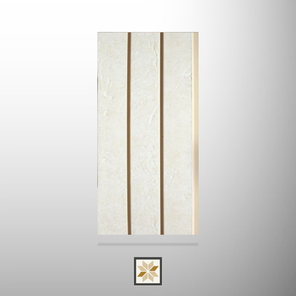 8x0.39 feet | 12 mm Cream Stone louvers (suitable for Bedroom, Hotel, Living Room, Office, Restaurant) | LV-24364
