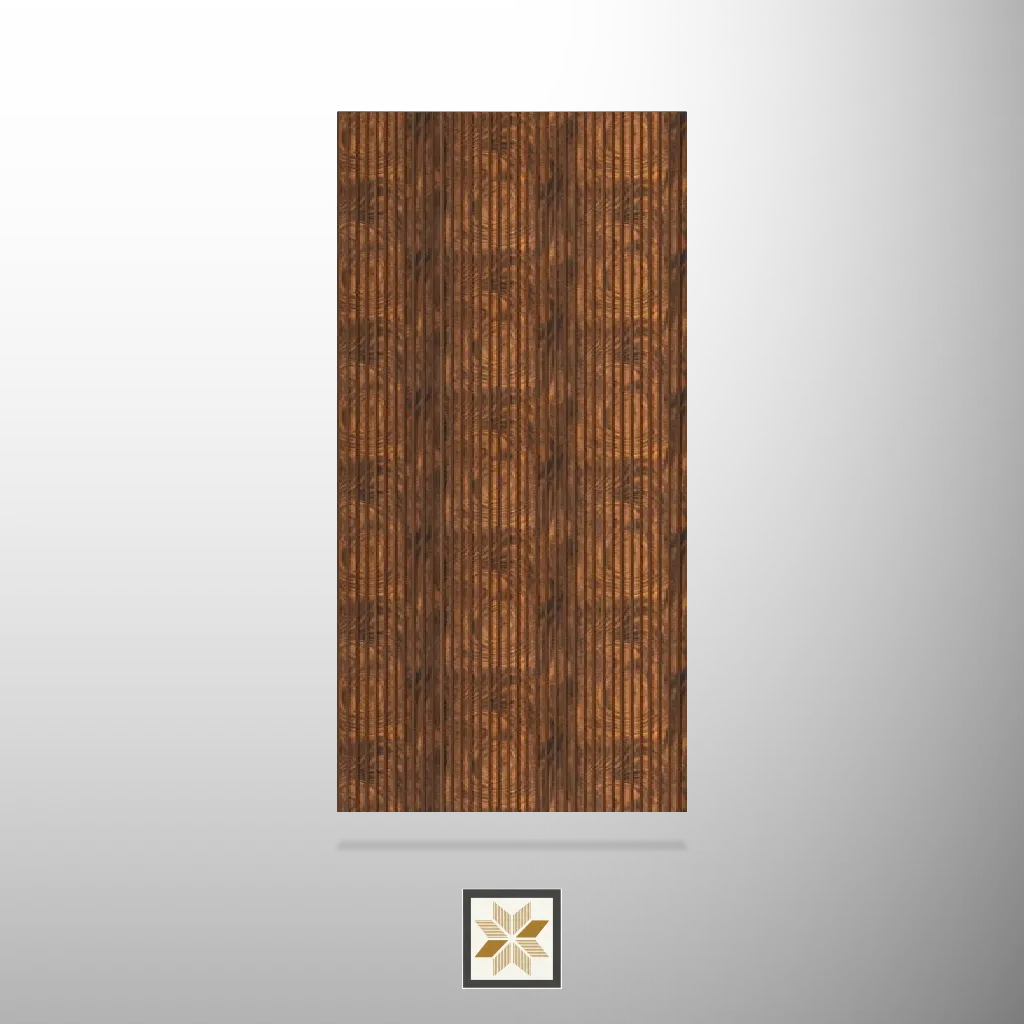 8x1 feet | 8 mm Brown Wood louvers (suitable for Bedroom, Hotel, Living Room, Office, Restaurant) | LV-24367