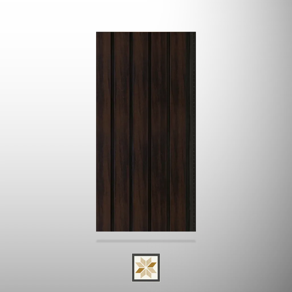 9.8x1.08 feet | 1 mm Brown Wood louvers (suitable for Bedroom, Hotel, Living Room, Office, Restaurant) | LV-24382