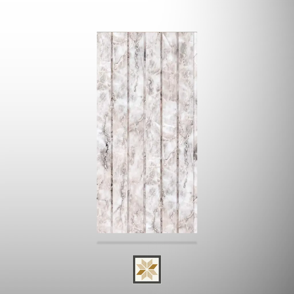 8x0.5 feet | White Patterned louvers (suitable for Bedroom, Hotel, Living Room, Office, Restaurant) | LV-24414