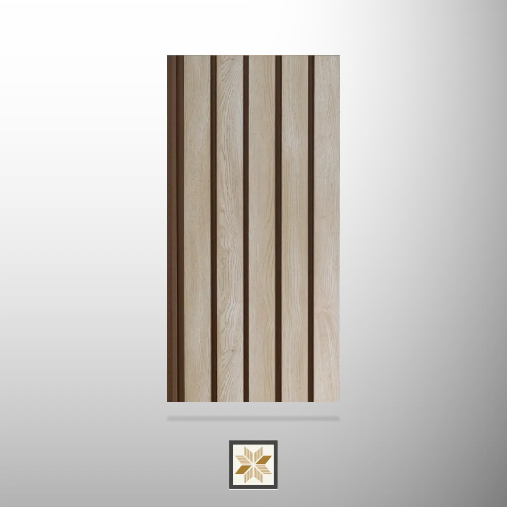 9.8x1.08 feet | 1 mm Brown Wood louvers (suitable for Bedroom, Hotel, Living Room, Office, Restaurant) | LV-24417