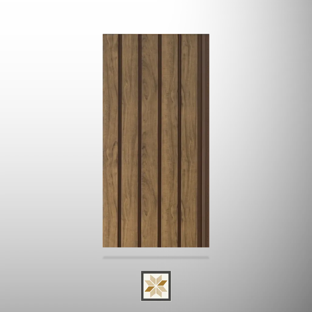 9.8x1.08 feet | 1 mm Brown Wood louvers (suitable for Bedroom, Hotel, Living Room, Office, Restaurant) | LV-24436