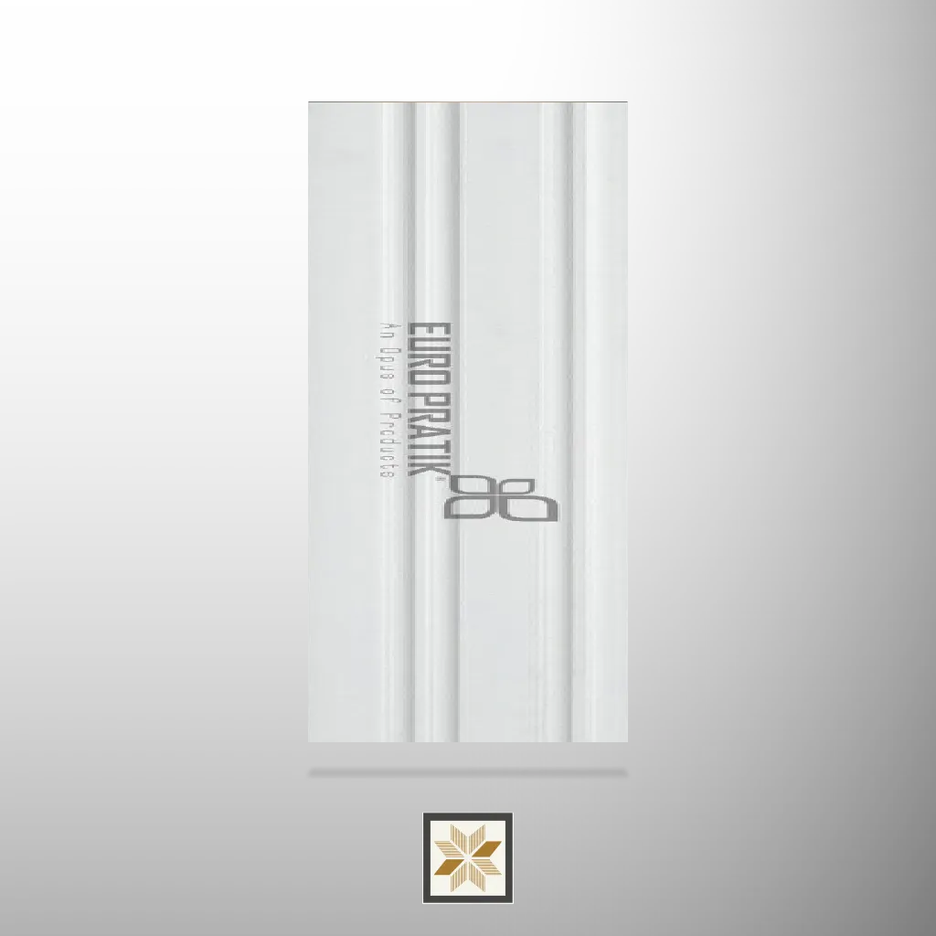 8x0.39 feet | 12 mm White louvers (suitable for Bedroom, Hotel, Living Room, Office, Restaurant) | LV-24453