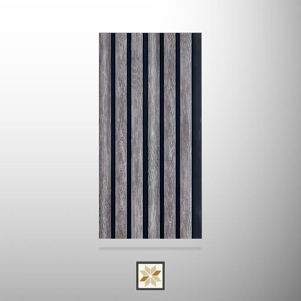 8x0.5 feet | Black Patterned louvers (suitable for Bedroom, Hotel, Living Room, Office, Restaurant) | LV-24471