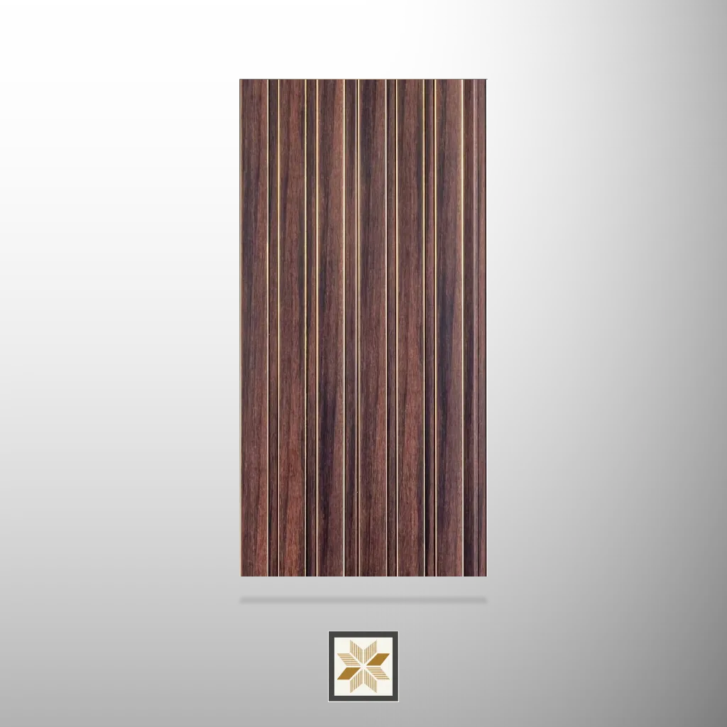 8x0.5 feet | Wenge Patterned louvers (suitable for Bedroom, Hotel, Living Room, Office, Restaurant) | LV-24479