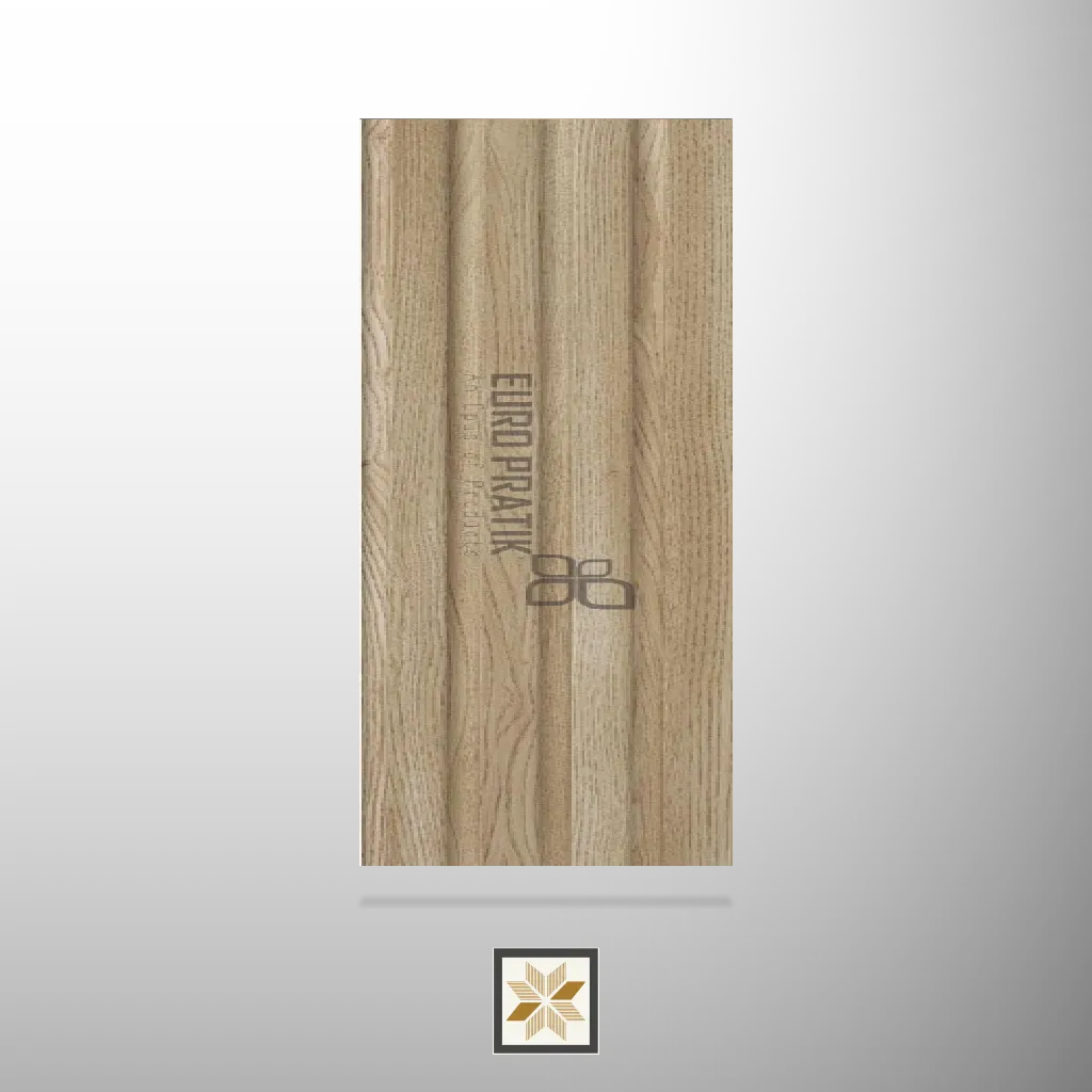 8x0.51 feet | 12 mm Brown Wood louvers (suitable for Bedroom, Hotel, Living Room, Office, Restaurant) | LV-24481