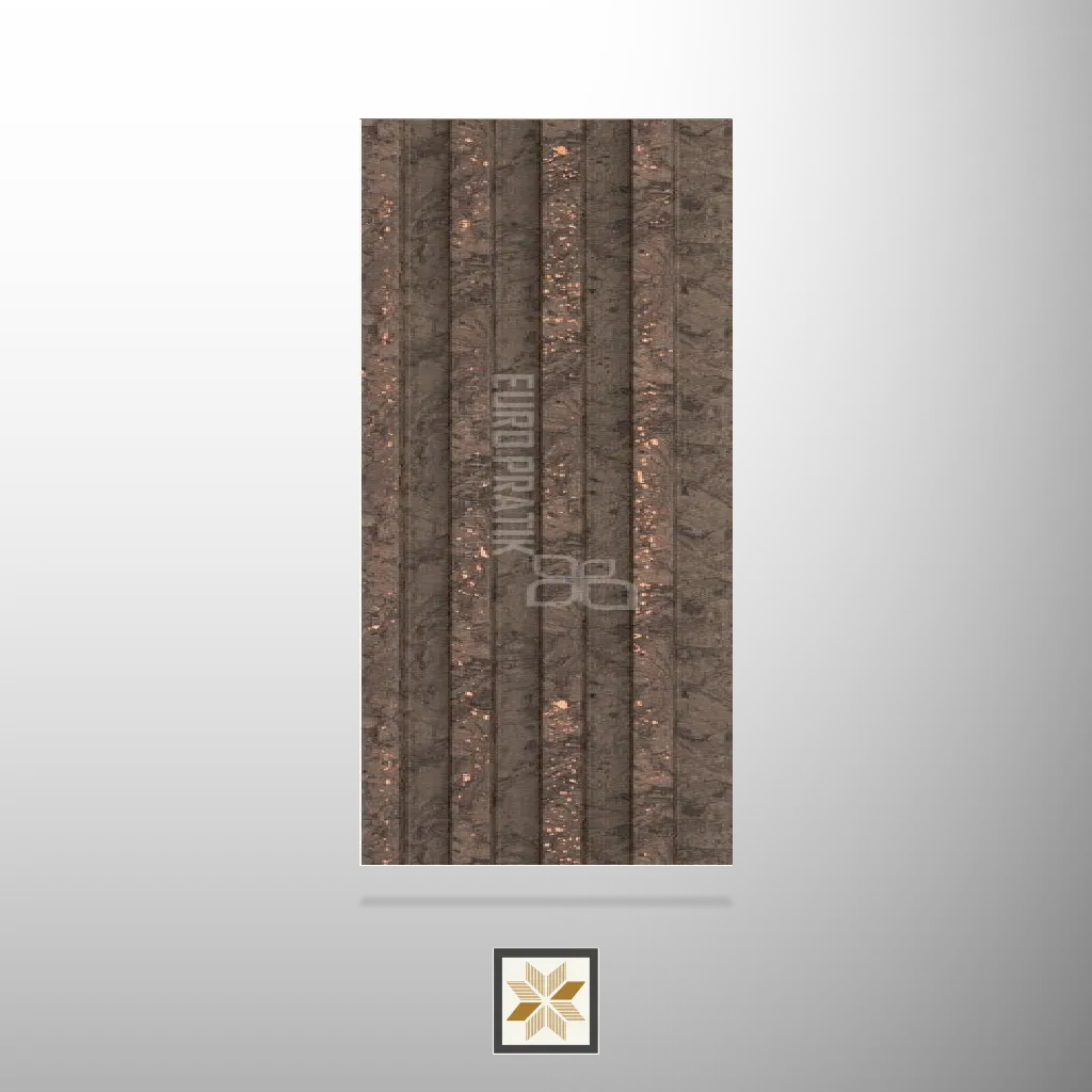 8x0.53 feet | 16.5 mm Brown Wood louvers (suitable for Bedroom, Hotel, Living Room, Office, Restaurant) | LV-24487