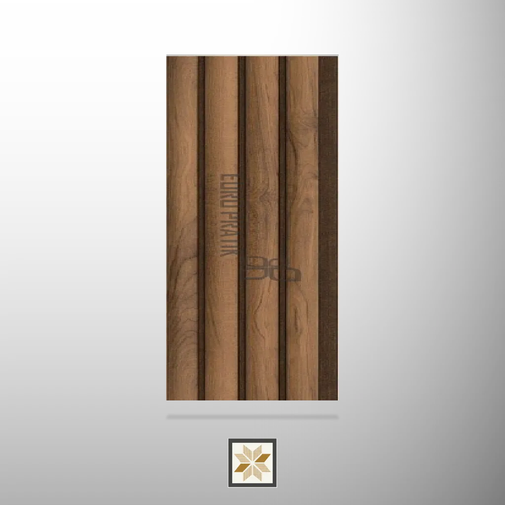 8x0.4 feet | 12 mm Brown Wood louvers (suitable for Bedroom, Hotel, Living Room, Office, Restaurant) | LV-24492