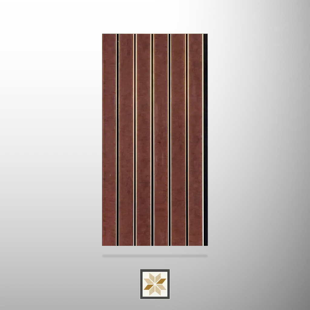 8x0.5 feet | Brown Patterned louvers (suitable for Bedroom, Hotel, Living Room, Office, Restaurant) | LV-24498