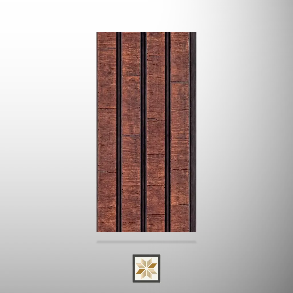 8x0.5 feet | Wenge Patterned louvers (suitable for Bedroom, Hotel, Living Room, Office, Restaurant) | LV-24508