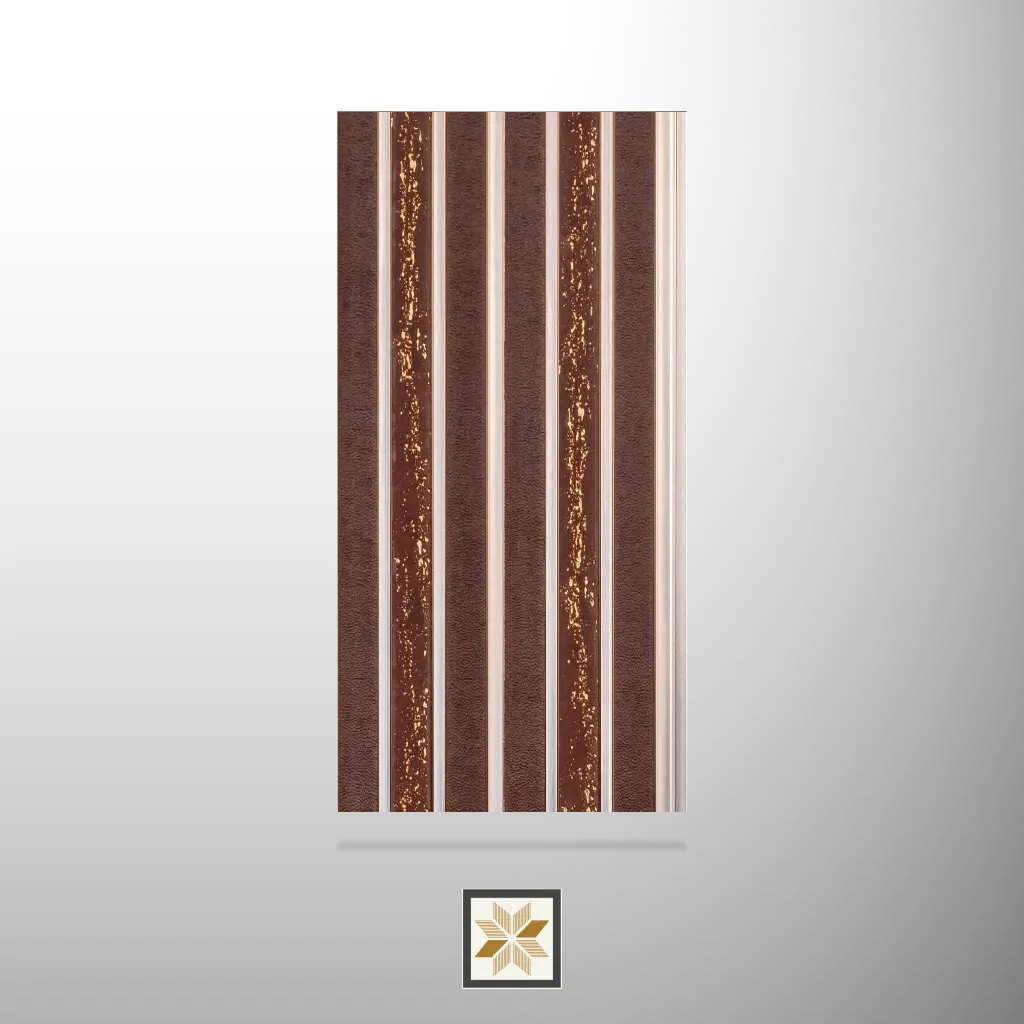 8x0.5 feet | Brown Patterned louvers (suitable for Bedroom, Hotel, Living Room, Office, Restaurant) | LV-24515