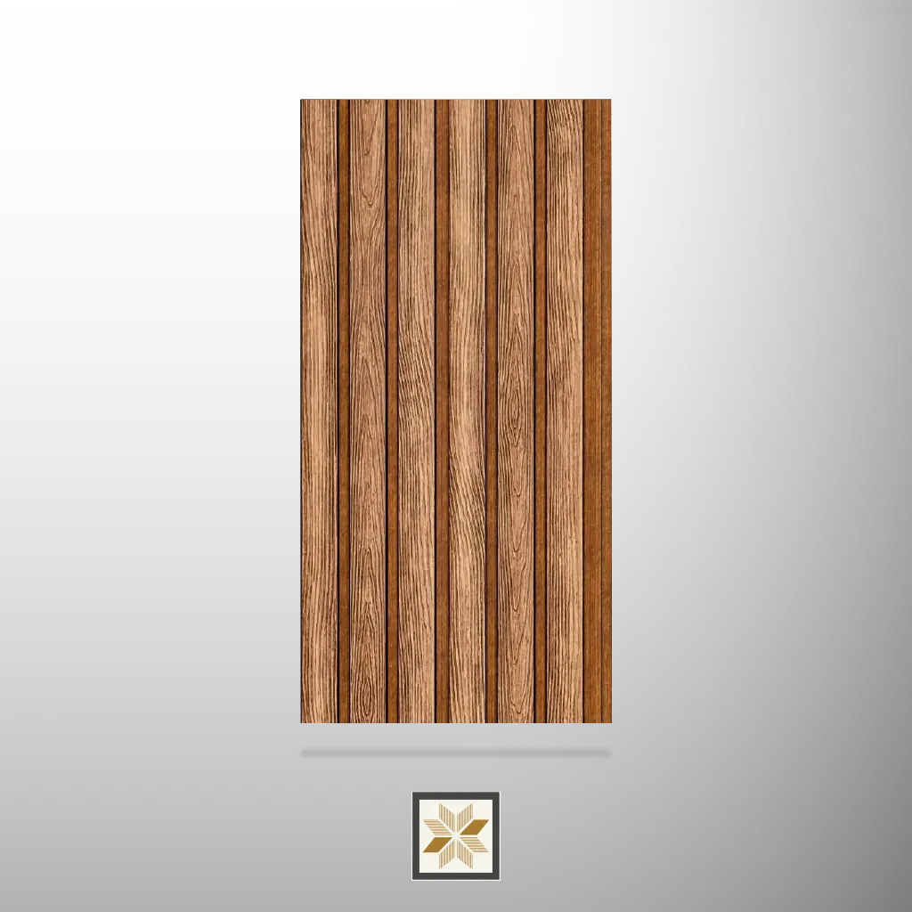 8x0.5 feet | Brown Patterned louvers (suitable for Bedroom, Hotel, Living Room, Office, Restaurant) | LV-24520