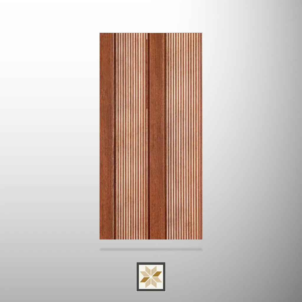 8x0.5 feet | Brown Patterned louvers (suitable for Bedroom, Hotel, Living Room, Office, Restaurant) | LV-24530