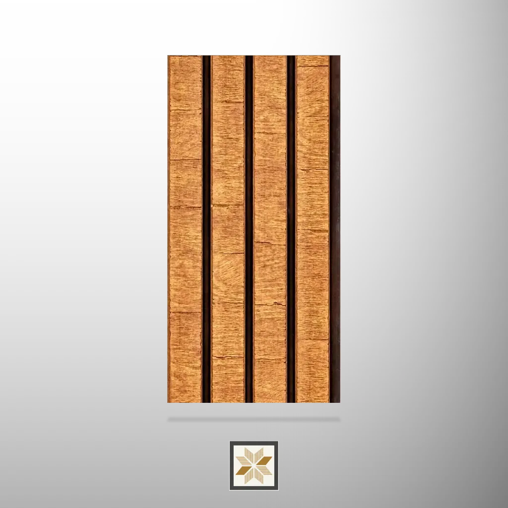 8x0.5 feet | Brown Patterned louvers (suitable for Bedroom, Hotel, Living Room, Office, Restaurant) | LV-24540