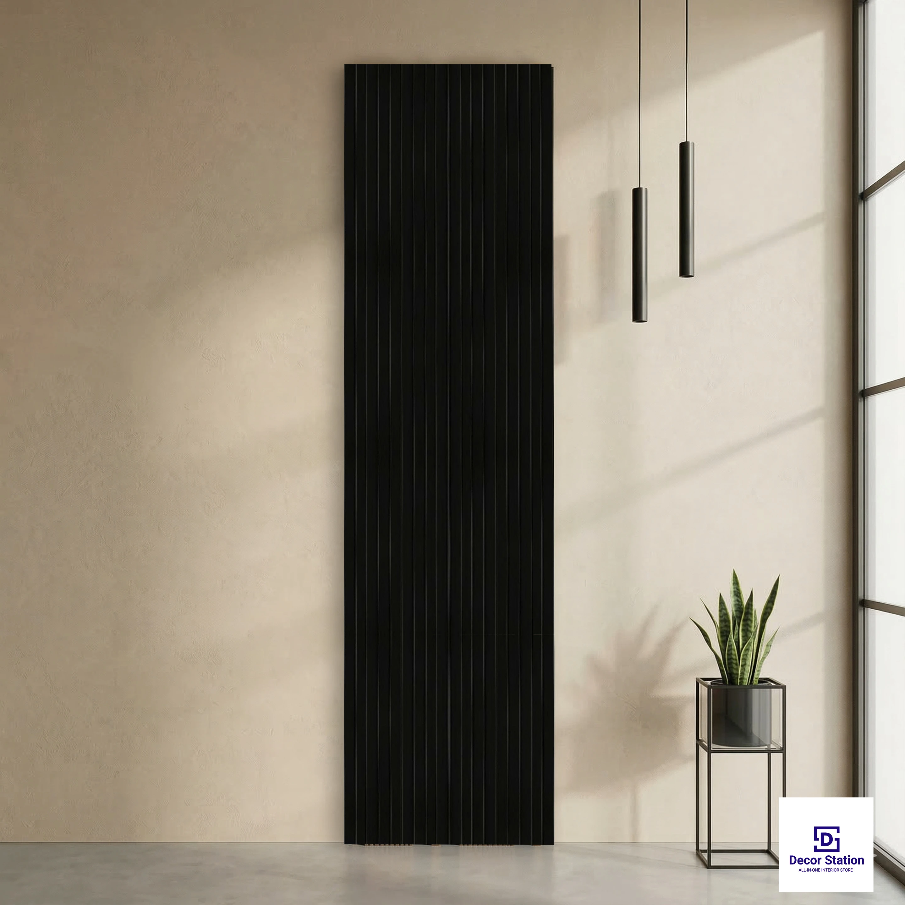 MN-9592 Black Wood Look Matte 9.5x0.4 ft 11mm Wall Panel | PN-53119-A