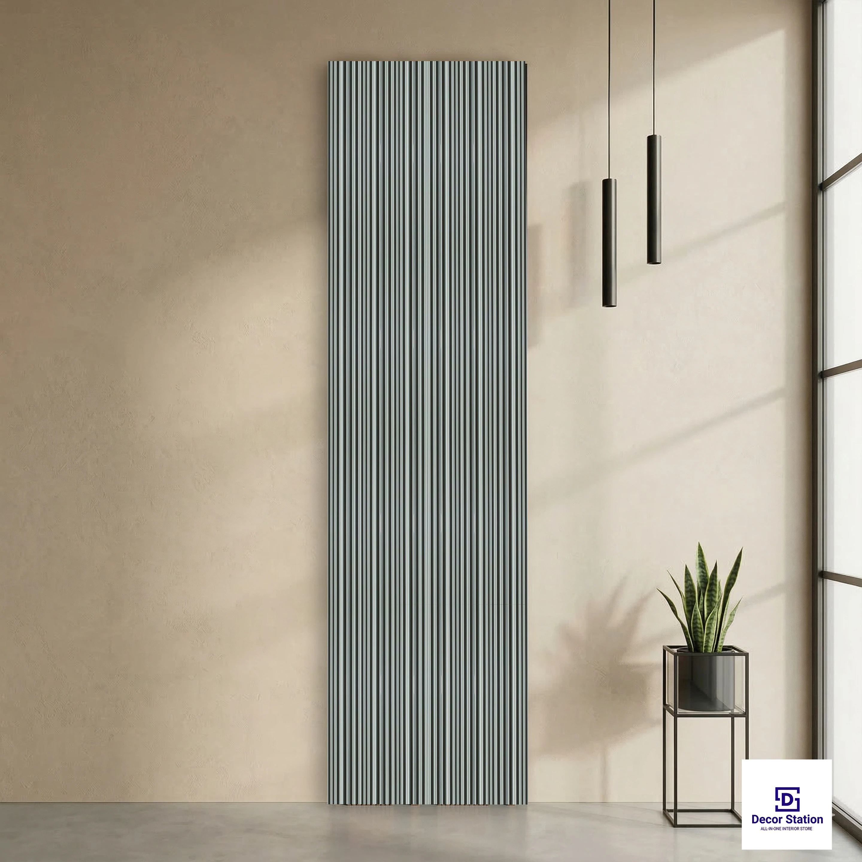 MN-9569 Green Solid Color Matte 9.5x0.4 ft 12mm Wall Panel | PN-53122-B