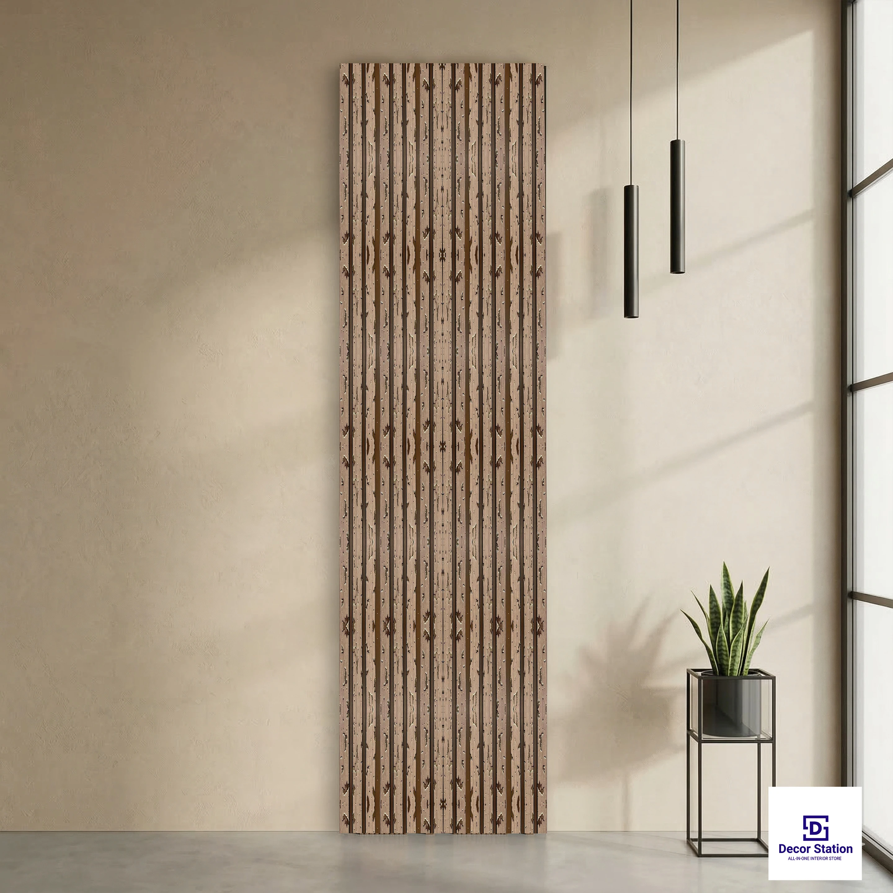 MN-9588 Patterned Matte 9.5x0.4 ft 11mm Wall Panel | PN-53124-B