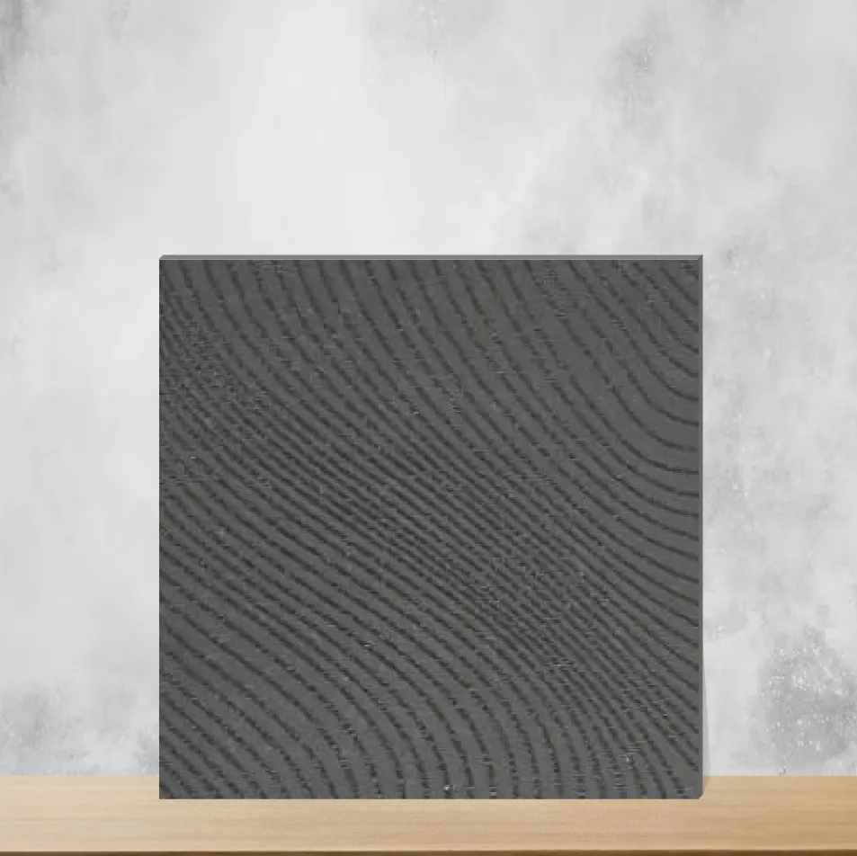 Wave Line Wave Gray Geometric & Abstracts Square Tiles TL-100 (6x6 inch | 9 mm)