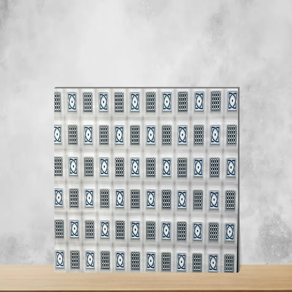 Ceramic Bistro Gravier Highlighter Tiles Glossy Rectangular Tiles TL-1016-B (24x12 inch | 9 mm)