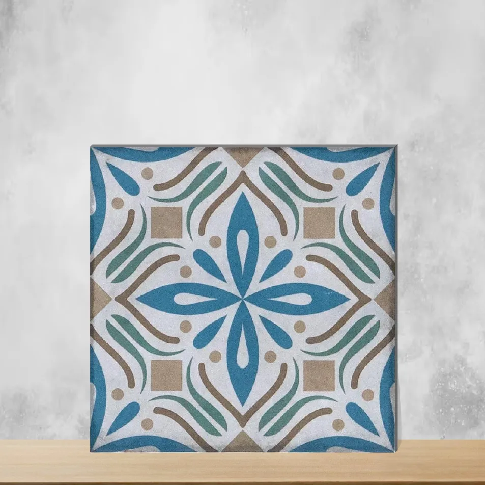 Silonite Minerva Decor Moroccans Matt Square Tiles TL-1150-B (8x8 inch | 8 mm)