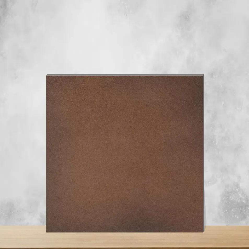 Lava Plain Brownie Matt Square Tiles TL-1197-B (8x8 inch | 8 mm)