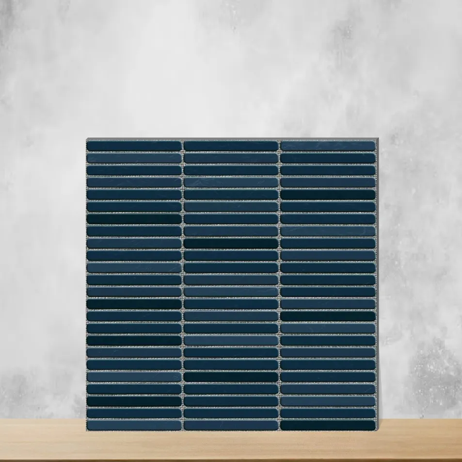 Ceramic Cinthia Kitkat Marine Blue Glossy Square Tiles TL-2395-F (12x12 inch | 9.5 mm)