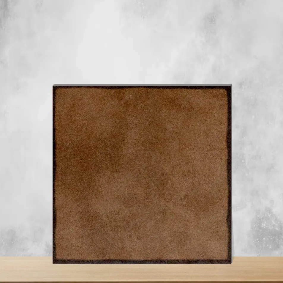 Marrueco Burnished Brown Base Matt Square Tiles TL-1223-B (8x8 inch | 8 mm)