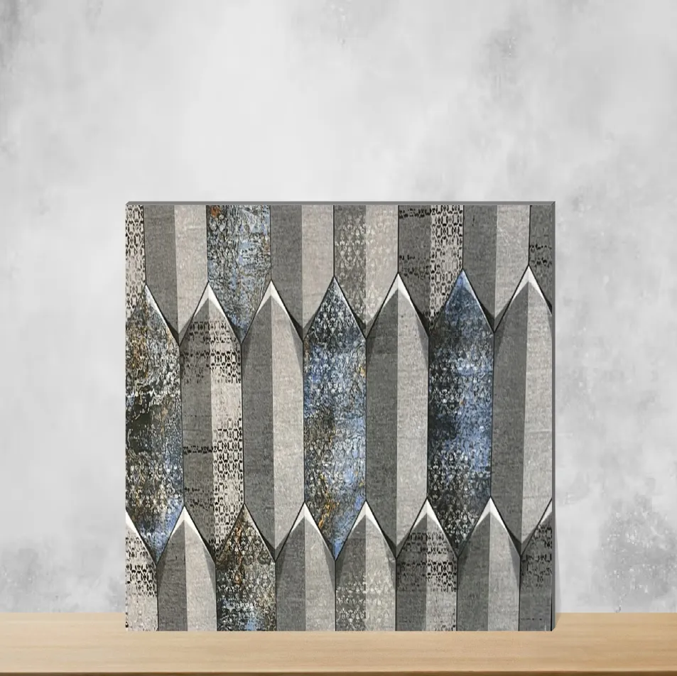 Ceramic Bistro Altai Grey Highlighter Tiles Matt Rectangular Tiles TL-1111-C (24x12 inch | 9 mm)