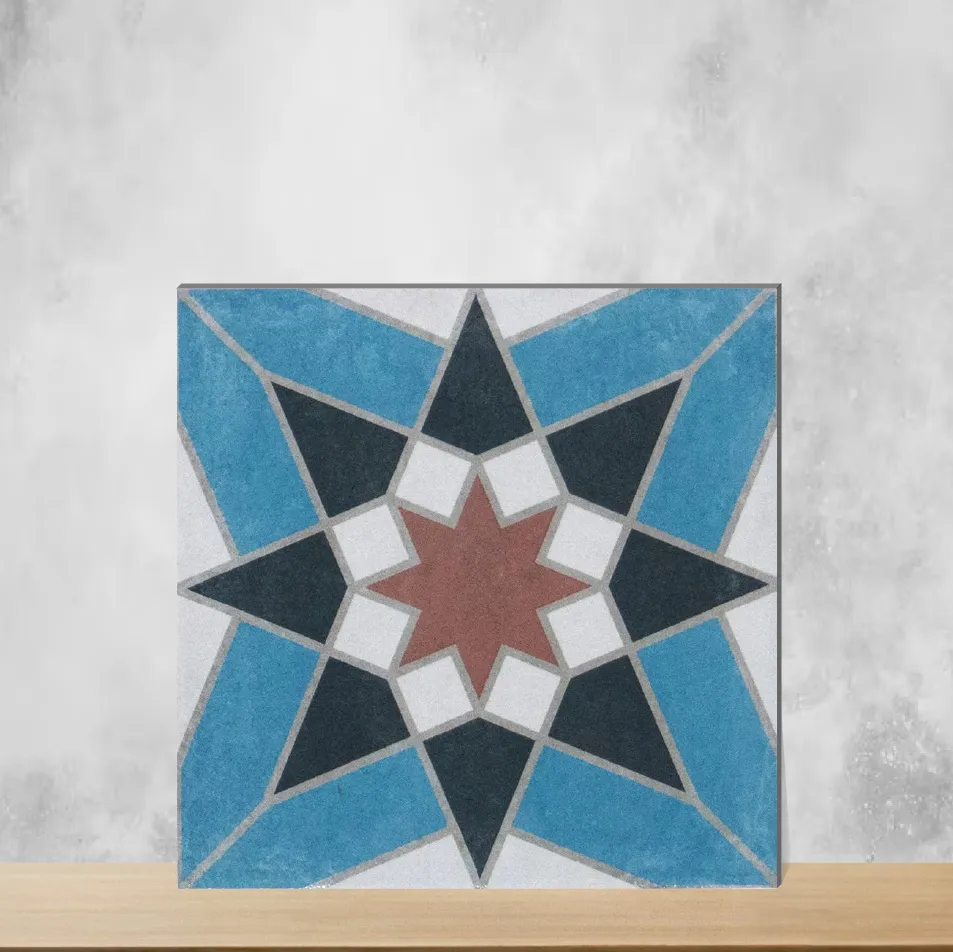 Solana Nyra Naturale Decor Moroccans Matt Square Tiles TL-1209-H (8x8 inch | 8 mm)