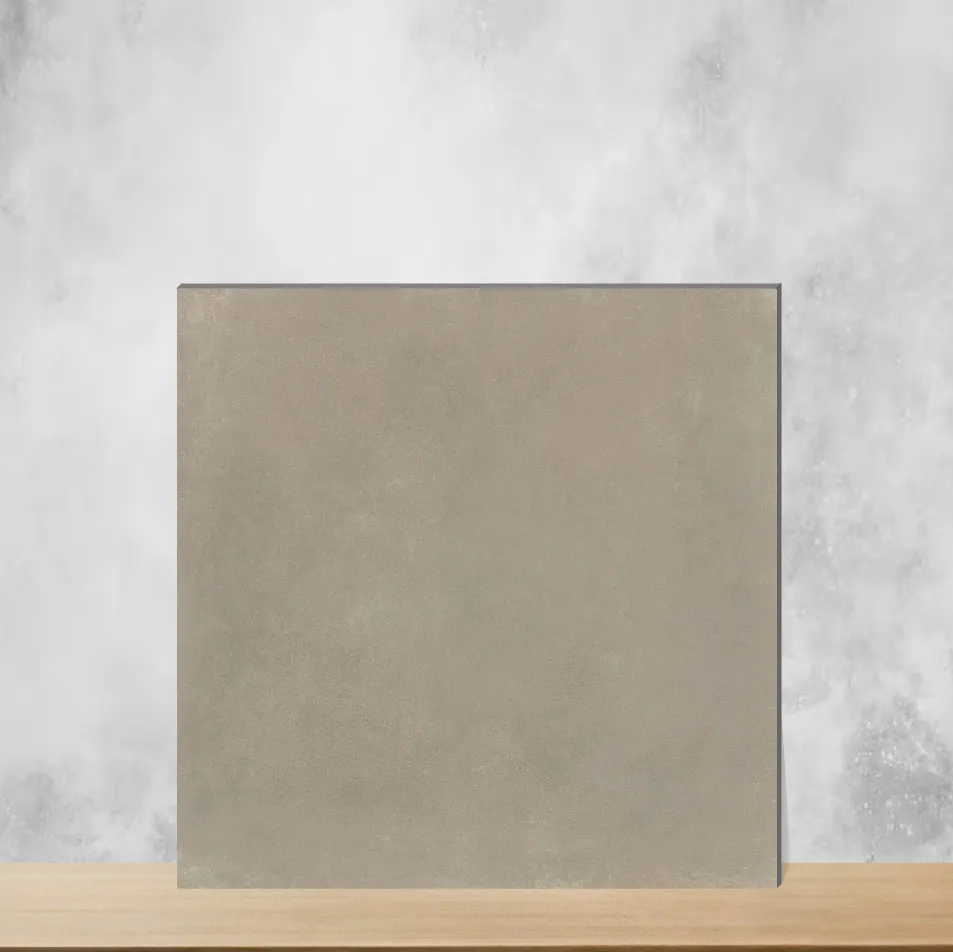 Vitrified Oficina Bronzo Cement Look Matt Square Tiles TL-1177 (2x2 feet | 9 mm)