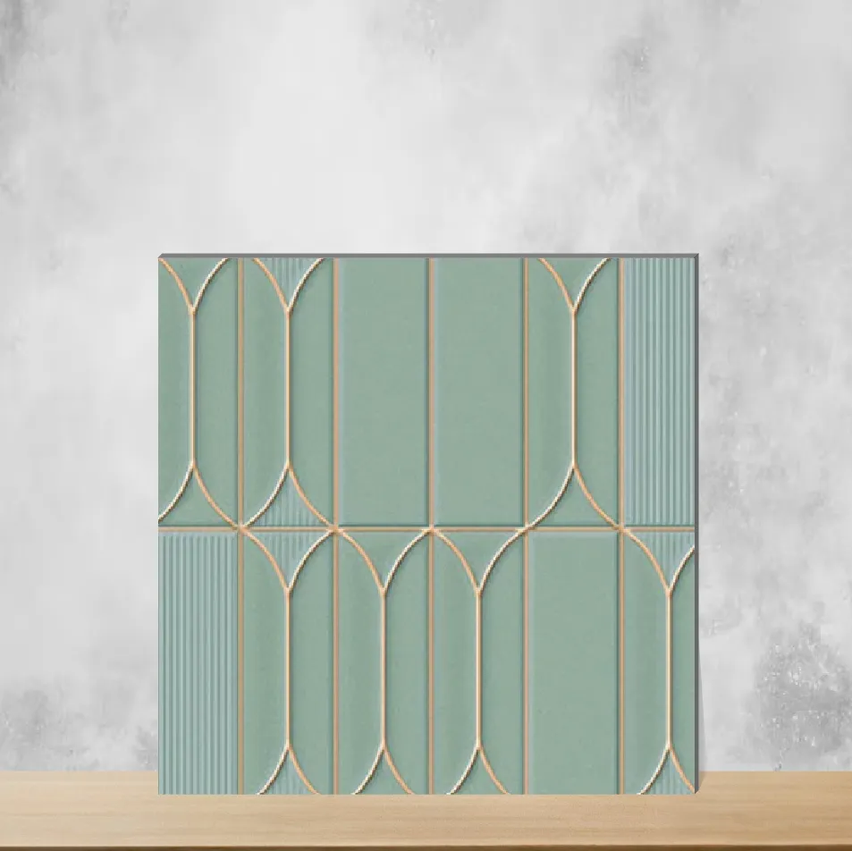 Ceramic Phoenix Blue Marbles & Stones Matt Square Tiles TL-1632-B (12x12 inch | 7 mm)